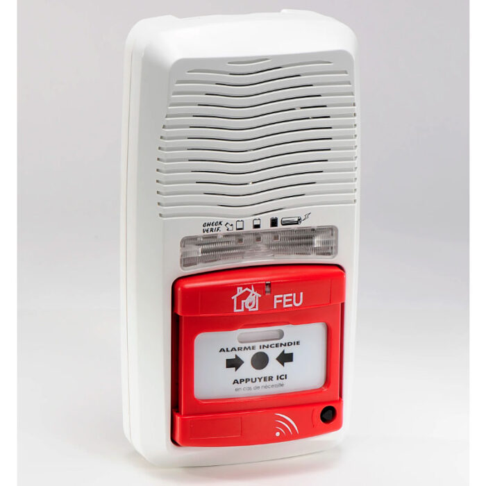TABLEAU D'ALARME INCENDIE DE TYPE 4 À PILE RADIO RÉPÉTEUR